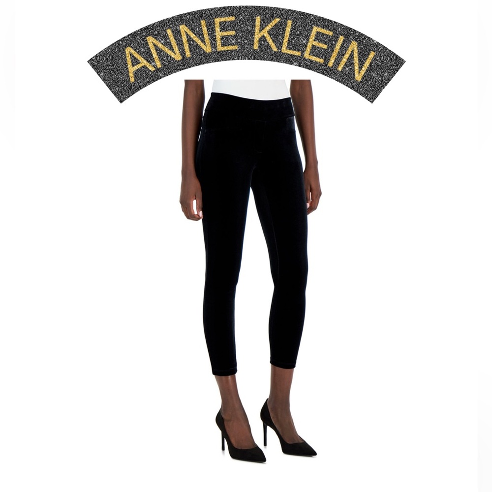NWT ANNE KLEIN Velour Leggings XL